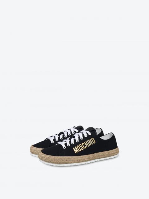 Moschino ROPE SOLE CANVAS SNEAKERS