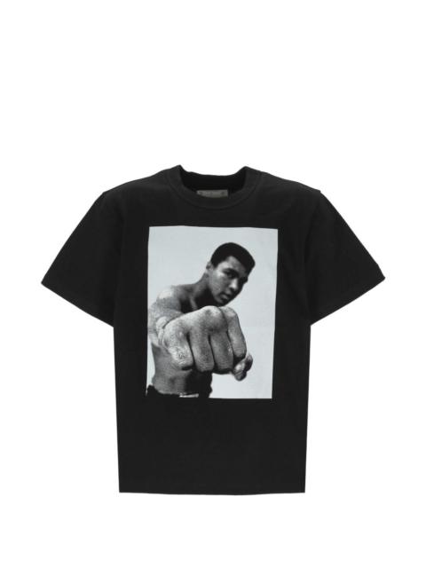 sacai Muhammad Ali graphic-print T-shirt