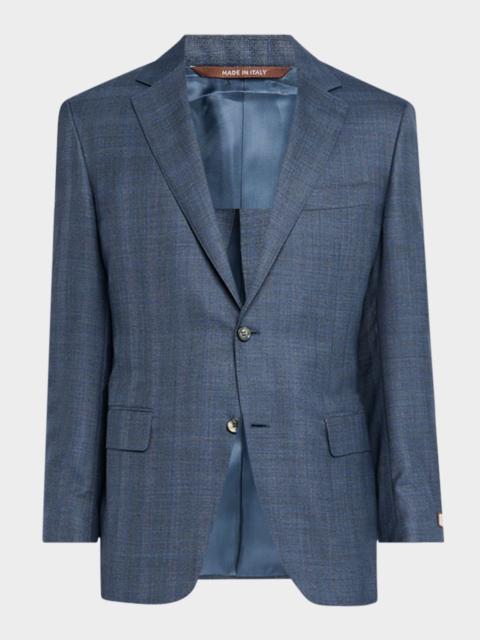 Canali Men's Wool-Silk Plaid Suit
