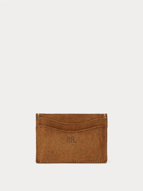 Roughout Suede Card Holder