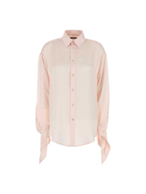 BALENCIAGA silk ruffled shirt