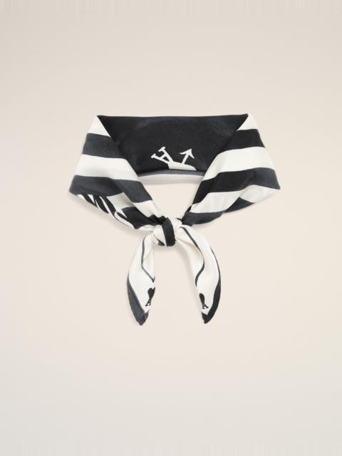 AMI Paris BLACK SILK PLACE DES VICTOIRES SCARF