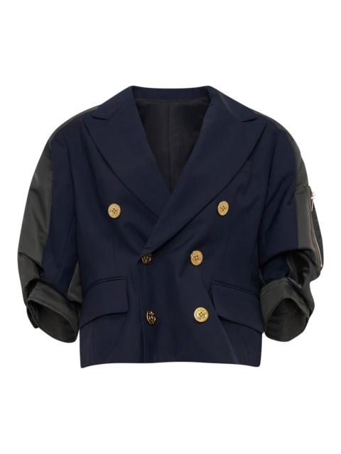 sacai Nylon Twill Suiting Hybrid Jacket