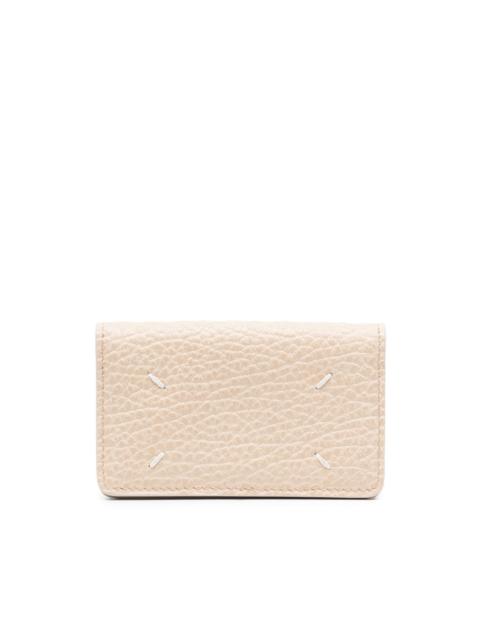 Maison Margiela four-stitch grained leather purse