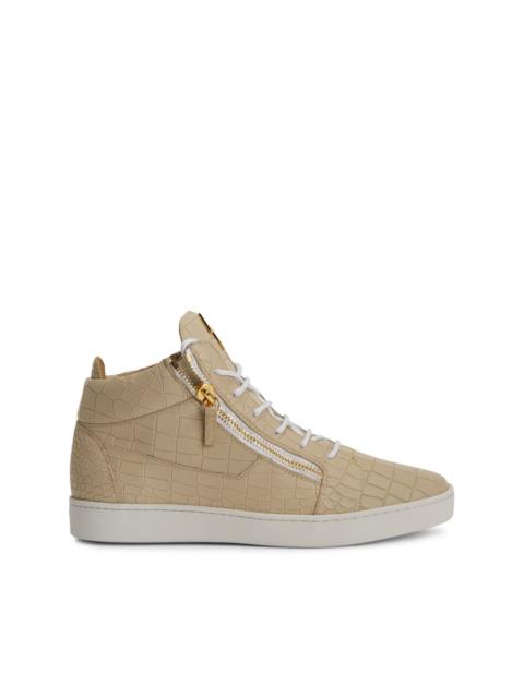 Giuseppe Zanotti Frankie crocodile-embossed hi-top sneakers