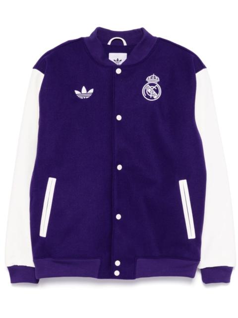 adidas Trefoil-embroidered bomber jacket