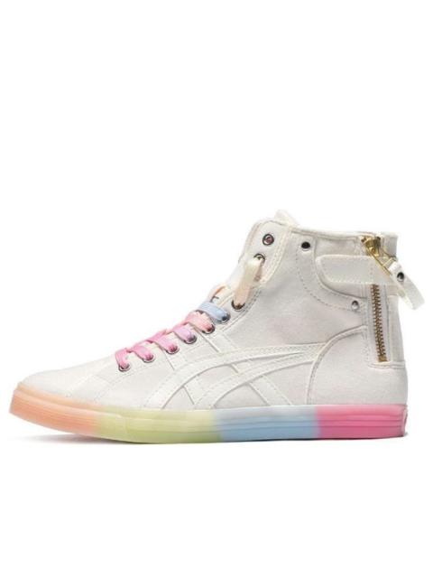 Asics (WMNS) ASICS Double Clutch Milk White Retro Casual High Board Shoe 'White Pink' 1202A079-101