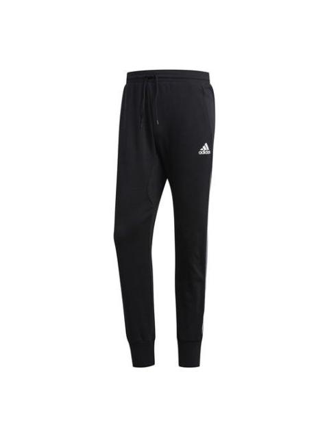 adidas Logo Knit Drawstring Sports Pants Black DX6785