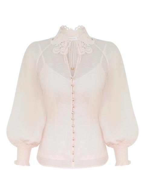 Zimmermann REBELLION COLLARED BLOUSE