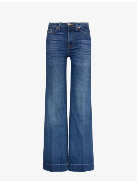 7 For All Mankind Modern Dojo flared high-rise stretch-denim jeans