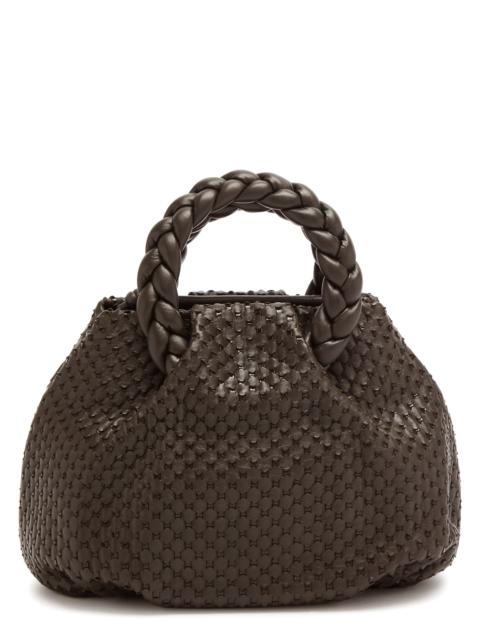 Bombon M woven leather cross-body bag