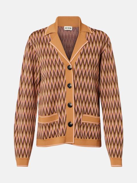 RIXO Quinley jacquard cardigan