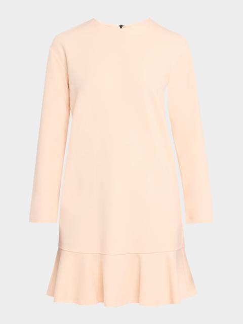 EMPORIO ARMANI Long-Sleeve Flounce Dress