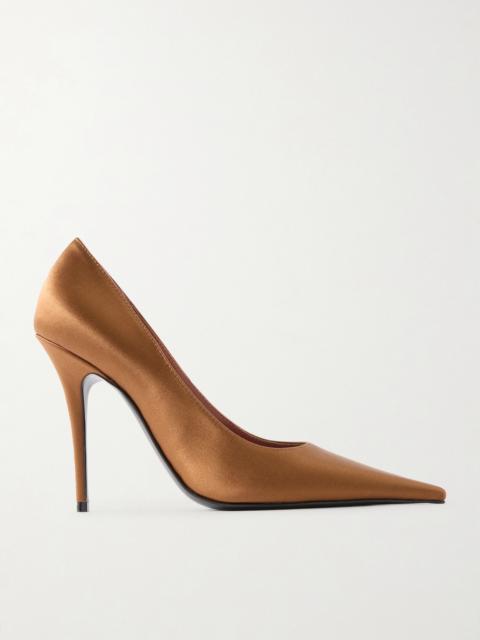 Amina Muaddi Barbara Satin Pumps