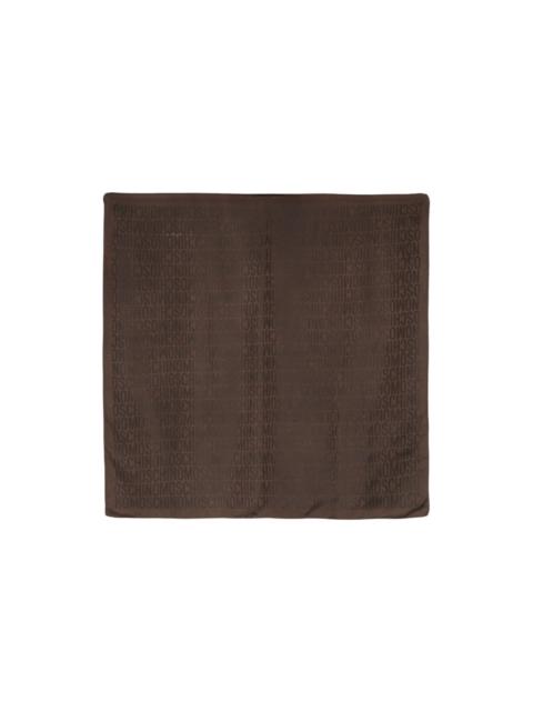 Moschino jacquard logo silk scarf