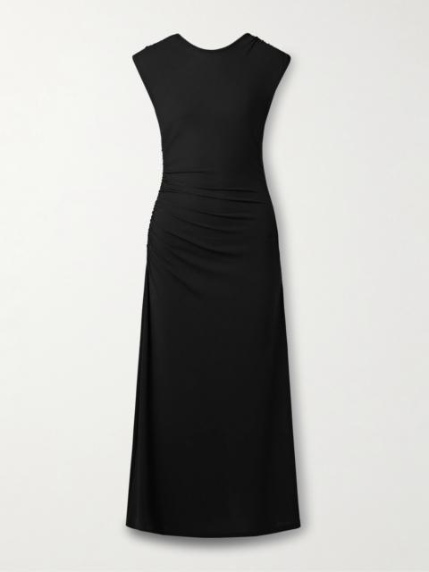 Proenza Schouler Mimi Ruched Crepe-jersey Maxi Dress