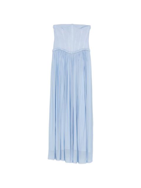 SIMKHAI Adalys pleated maxi dress