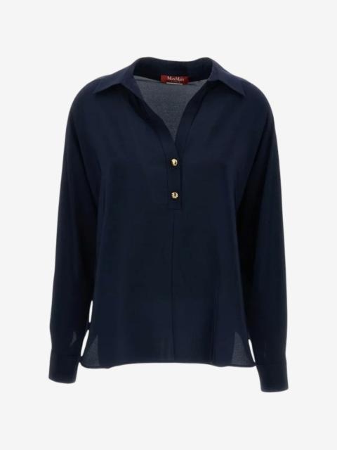 Max Mara button-fastening silk polo
