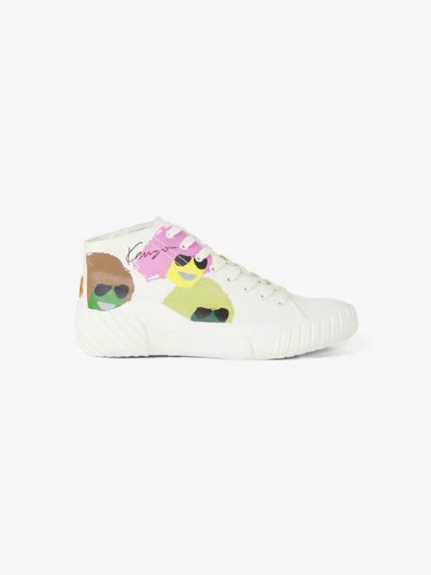 KENZO 'KENZO Tribute' canvas high-top trainers