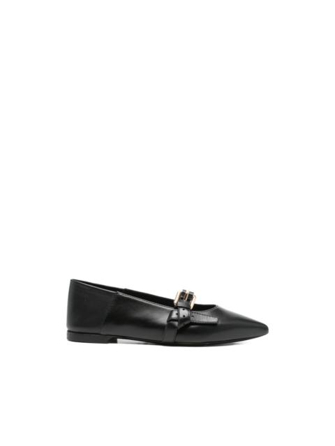Moschino buckle strap ballet flats