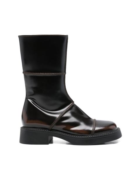 MIISTA 40mm Dahlia zip boots