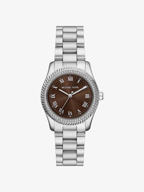 MICHAEL KORS Mini Lexington Silver-Tone Watch
