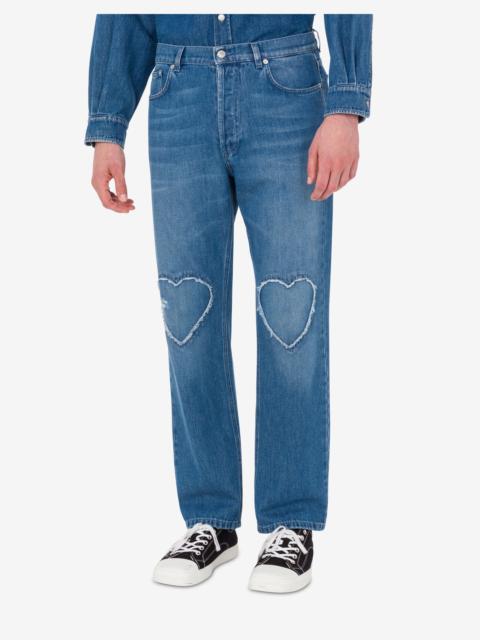 Moschino BLUE COTTON DENIM PANTS
