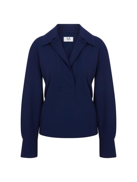 Mya Oversized Top navy