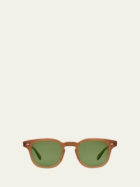 Garrett Leight Men's Sherwood Sun Acetate Square Sunglasses