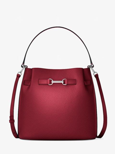 MICHAEL KORS Carson Medium Pebbled Leather Convertible Bucket Crossbody Bag