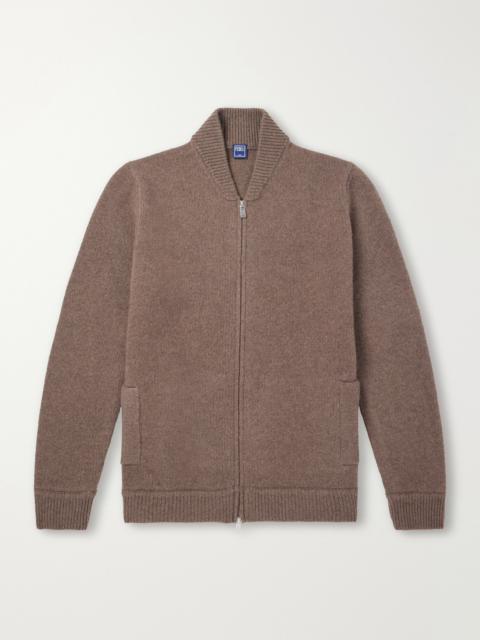 FEDELI Berkley Wool and Cashmere-Blend Zip-Up Sweater