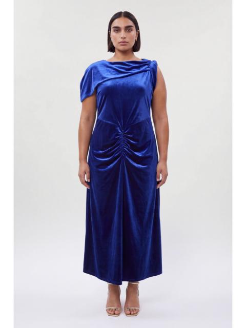 KAREN MILLEN Plus Size Twist Detail Velvet Jersey Maxi Dress