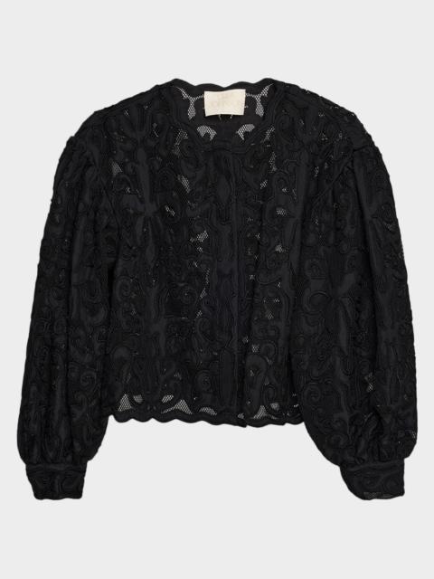 ULLA JOHNSON Coletta Appliqué Jacket