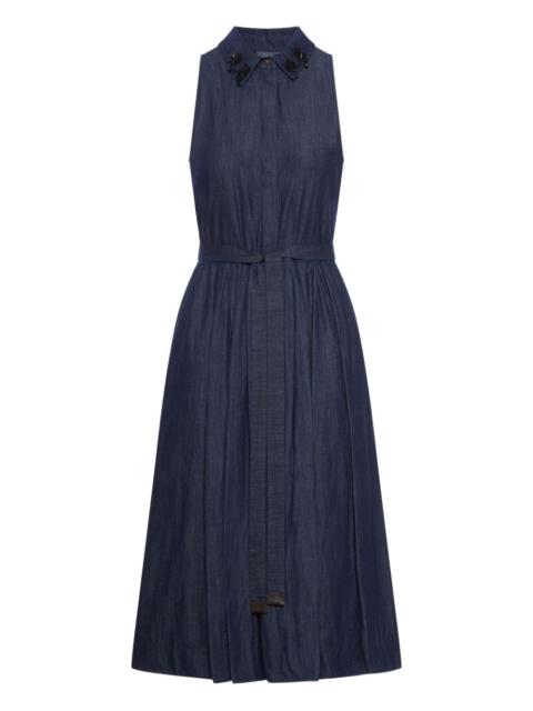 Max Mara sleeveless denim dress