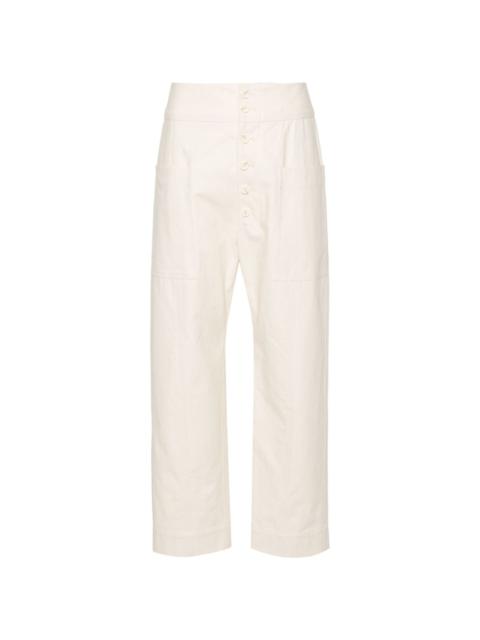 Plan C high-waist tapered trousers