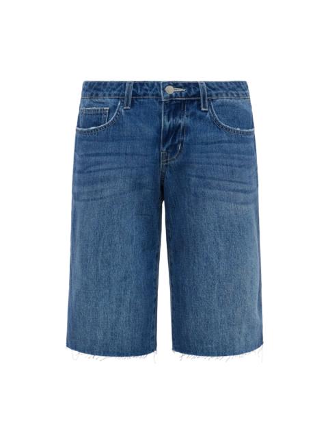 L'AGENCE Elise Denim Bermuda Short