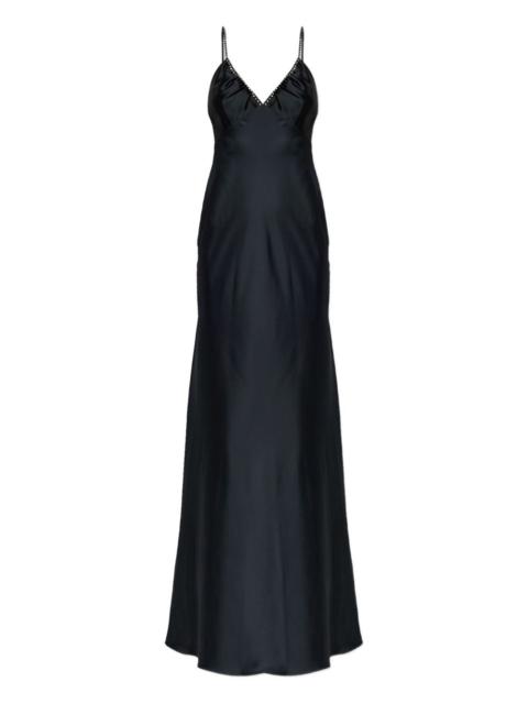 LoveShackFancy Mystara embellished strap maxi dress