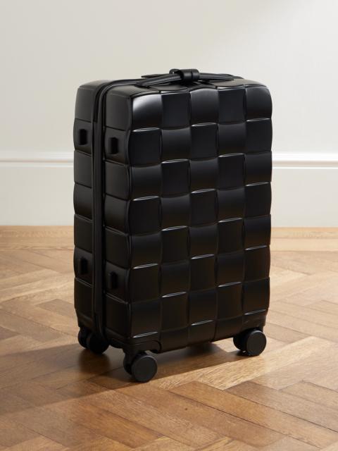 Bottega Veneta Odyssey 55cm Leather-Trimmed Intrecciato Polycarbonate Suitcase