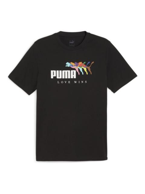 PUMA Ess+ Love Wins T-Shirt 'Black' 680000-01