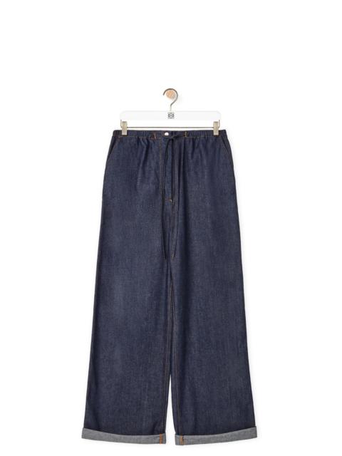 Loewe Anagram drawstring jeans in denim