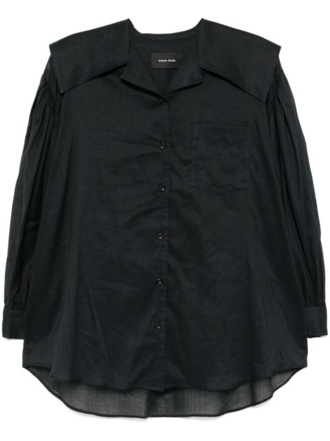 Simone Rocha sailor-collar puff-sleeves shirt