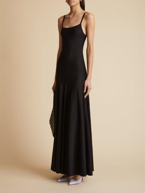 KHAITE The Ember Dress in Black