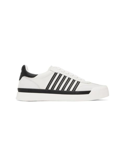 DSQUARED2 White & Black New Jersey Sneakers