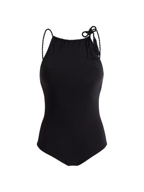 Vilebrequin Women's Tresses Jersey One-Piece Swimsuit - Black Noir