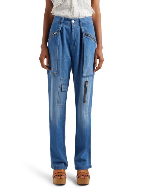 Juliette Nonstretch Denim Cargo Pants