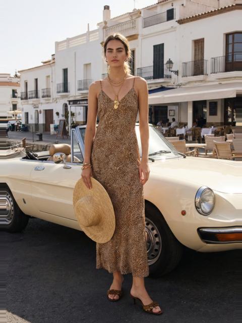 CAMI NYC RAVEN CHIFFON MAXI DRESS LEO