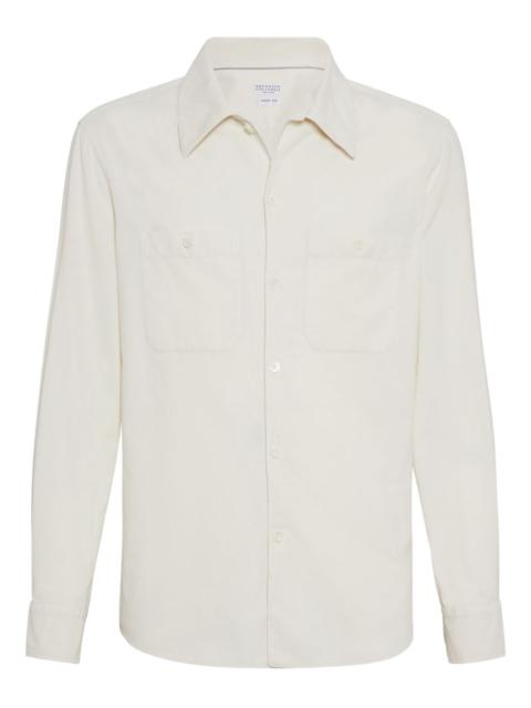 Brunello Cucinelli pocket cotton shirt