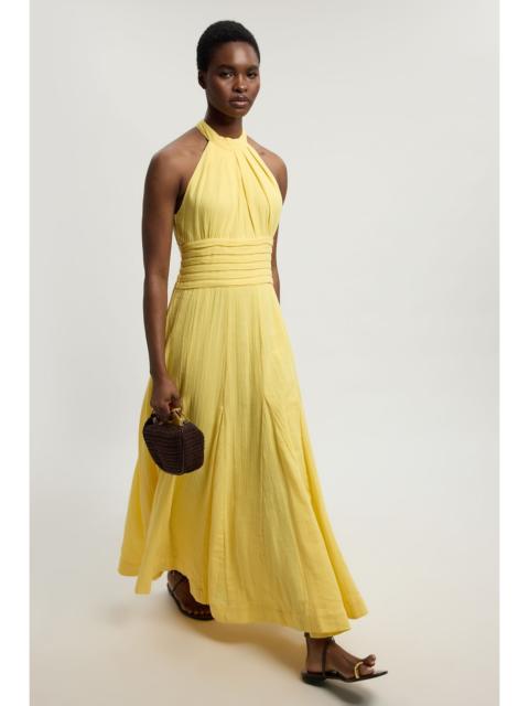 KAREN MILLEN Double Cloth Halterneck Midi Dress