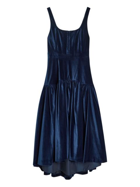 Alice + Olivia Diana velvet midi dress