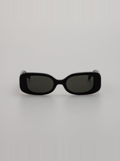 LINDA FARROW THE LOLA | RECTANGULAR SUNGLASSES IN BLACK (C1)